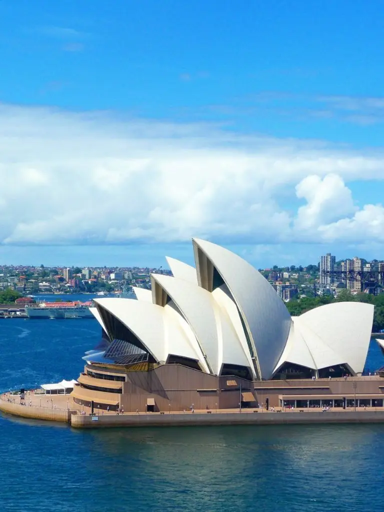 An image of the Sydney Opera House, daytime, 3x4 image aspect ratio.
